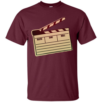 Movie Clapper Filmmaker Film Student Shirt Maroon