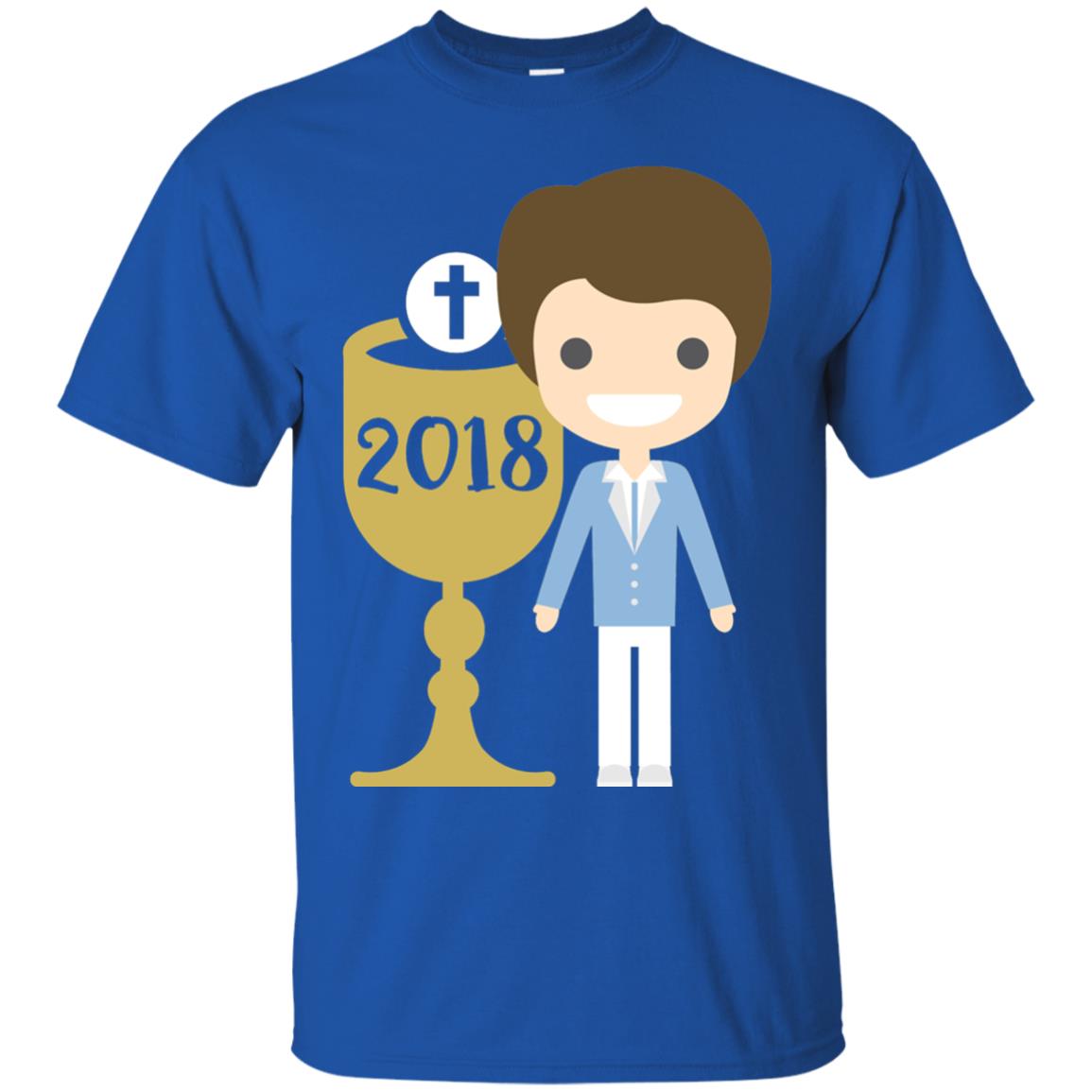 First Communion 2018 1st Holy Communion Shirt Royal