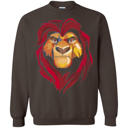 Cartoon Lover T-shirt Lion King Mufasa Geometrics Graphic Dark Chocolate