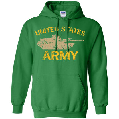 United States Army M1a2 Abrams Tusk Tank Grunge T-shirt Irish Green