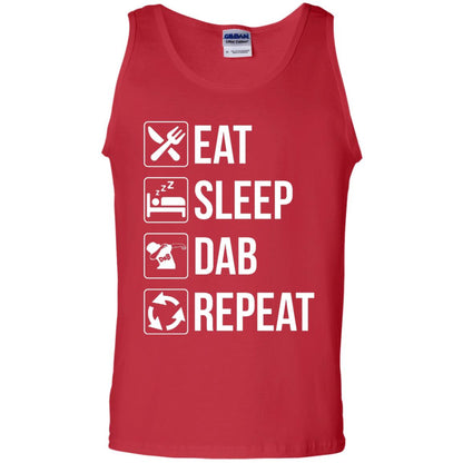 Funny Eat Sleep Dab Repeat T-shirt Red