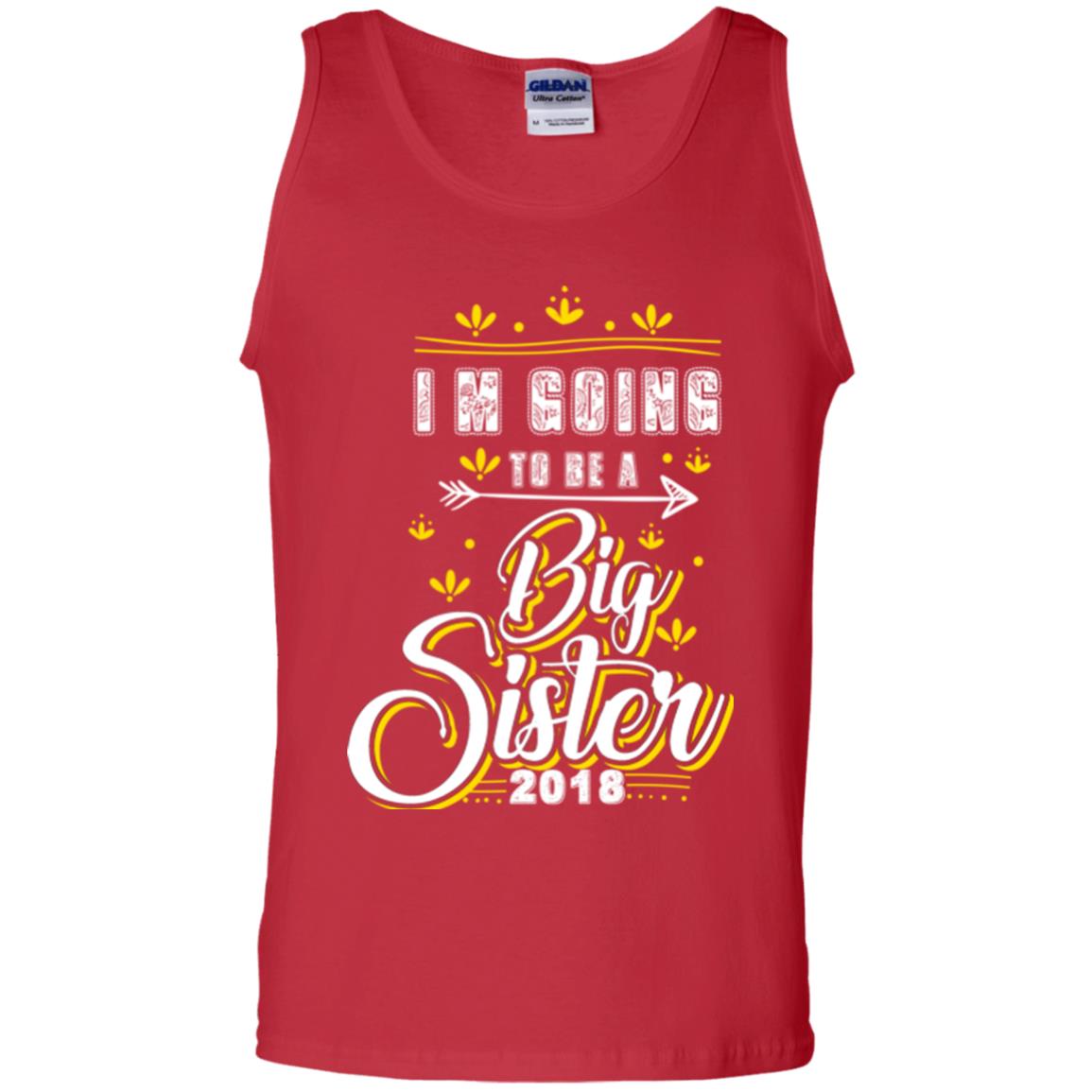 Family T-shirt I'm Going To Be A Big Sister 2018 Red
