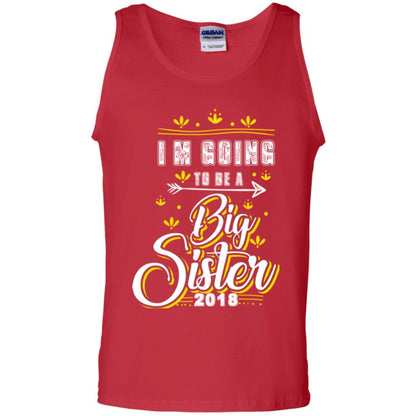 Family T-shirt I'm Going To Be A Big Sister 2018 Red