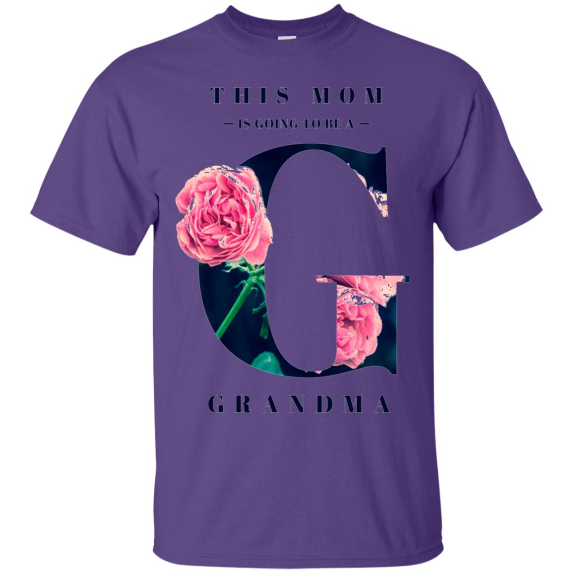 This Mom Is Going To Be A Grandma Mommy T-shirt Purple