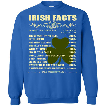 Irish Facts Intelligent Problem Solving Shirt Royal