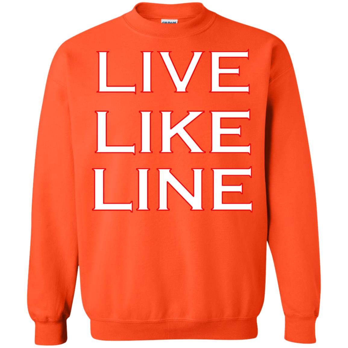 Live Like Line Volleyball Lover Shirt Orange