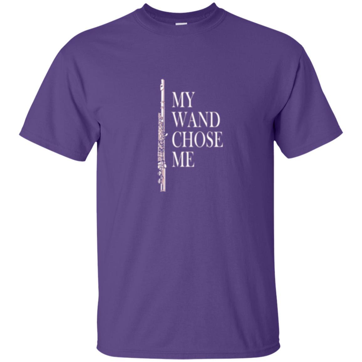 Flute Lover T-shirt My Wand Chose Me Purple
