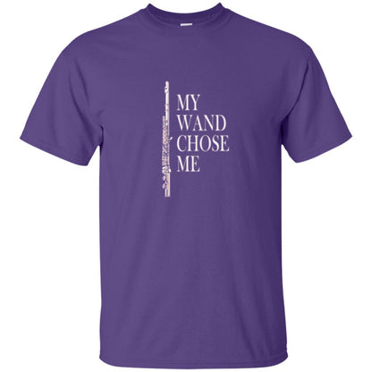 Flute Lover T-shirt My Wand Chose Me Purple