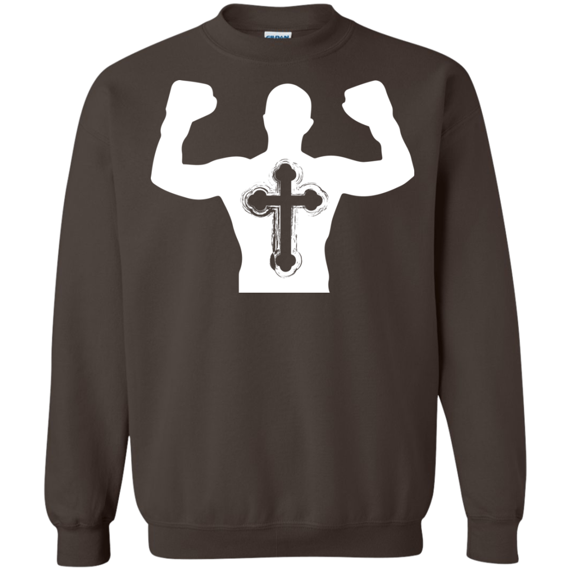 Christian Gym Exercise Workout T-shirt Dark Chocolate