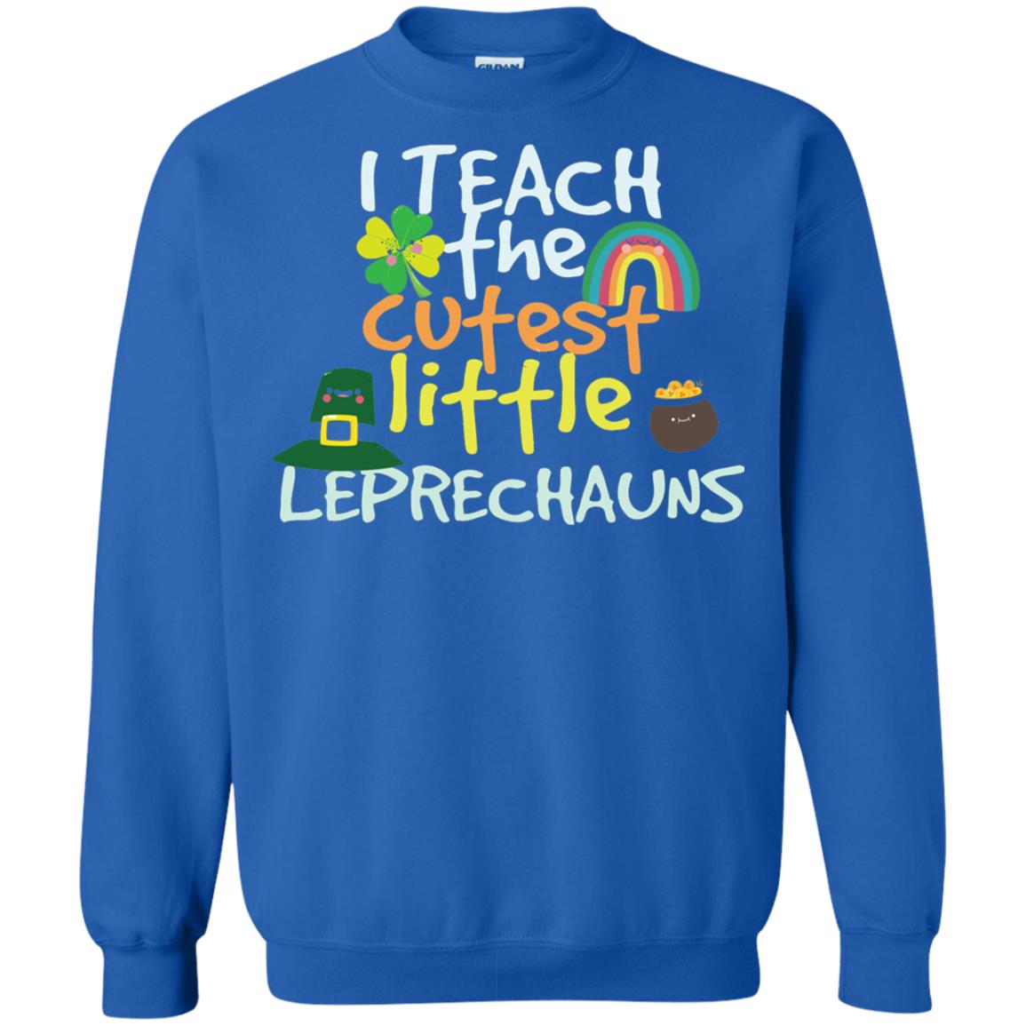Cutest Little Leprechauns St. Patricks Day Teacher T-shirt Royal