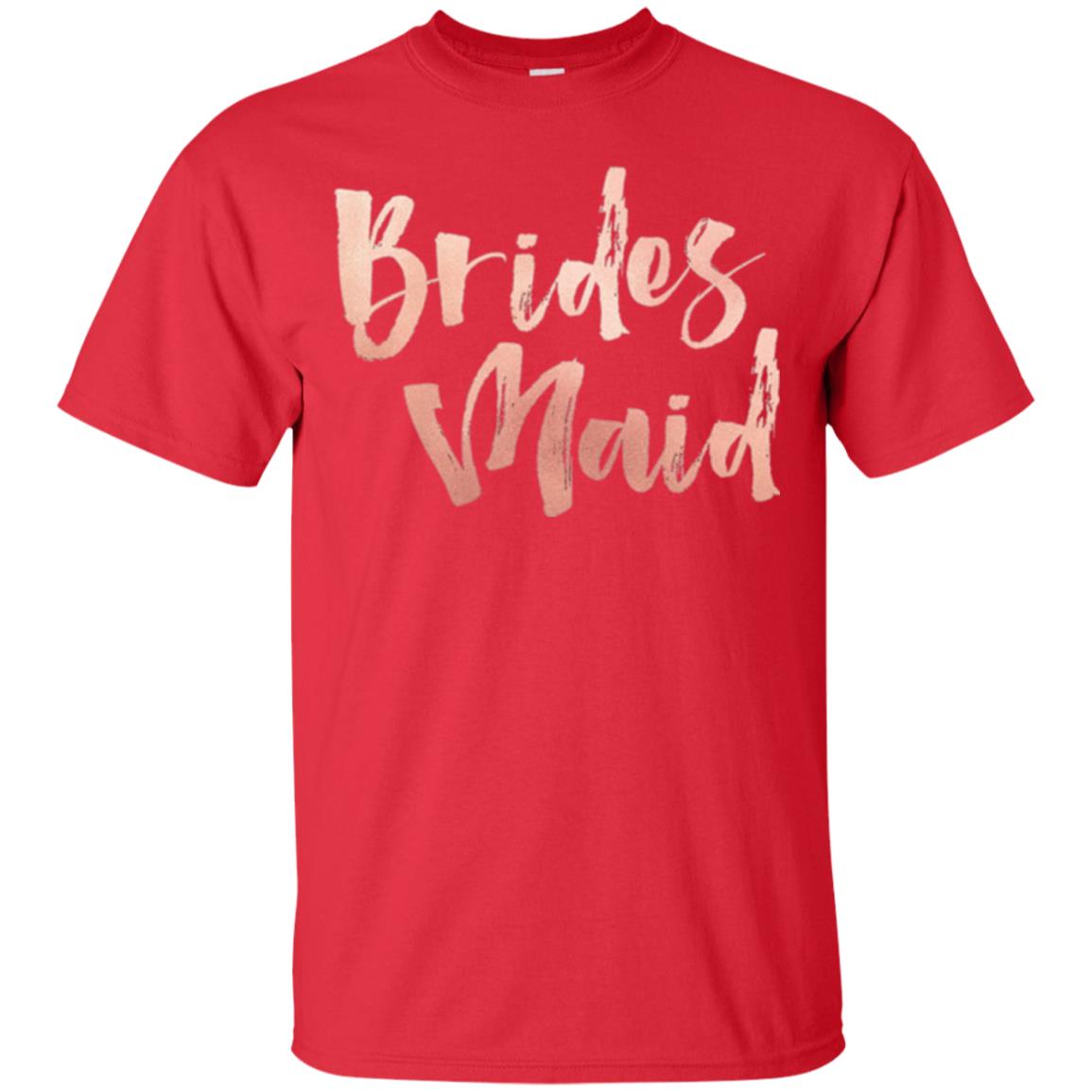 Bridal Shower Wedding Party Bridesmaid T-shirt Red