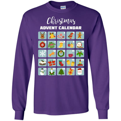 Christmas Calendar December 2018 Gift Shirt Purple
