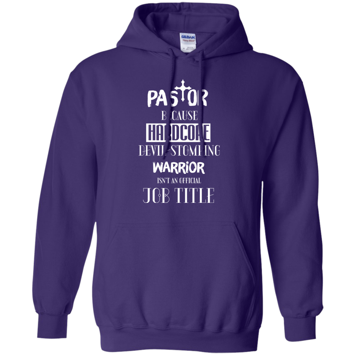 Pastor Because Hardcore Devil Stomping T-shirt Purple