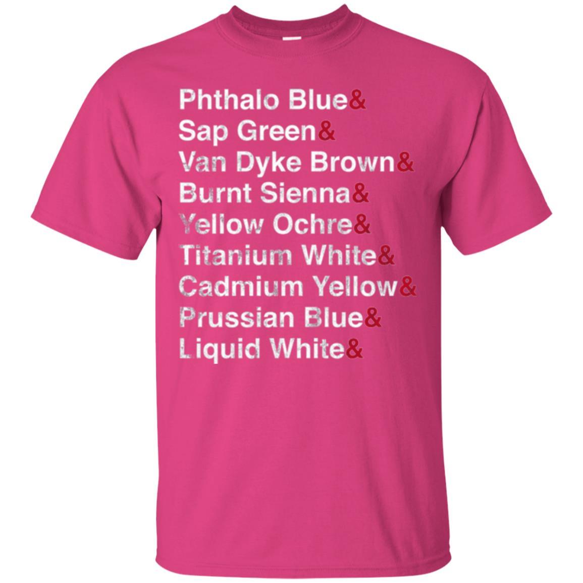 Painter T-shirt Oil Colors Bob Painter Ross Heliconia