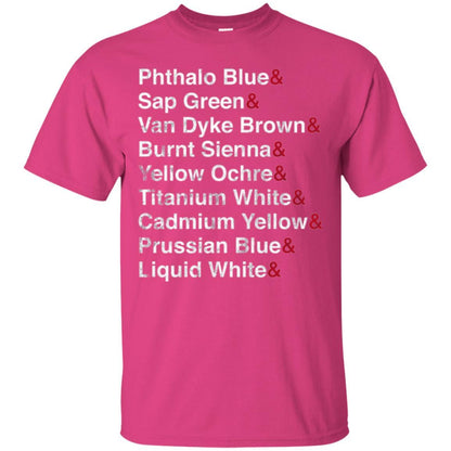Painter T-shirt Oil Colors Bob Painter Ross Heliconia