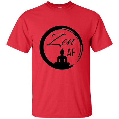 Zen Af Yoga Graphic T-shirt Red