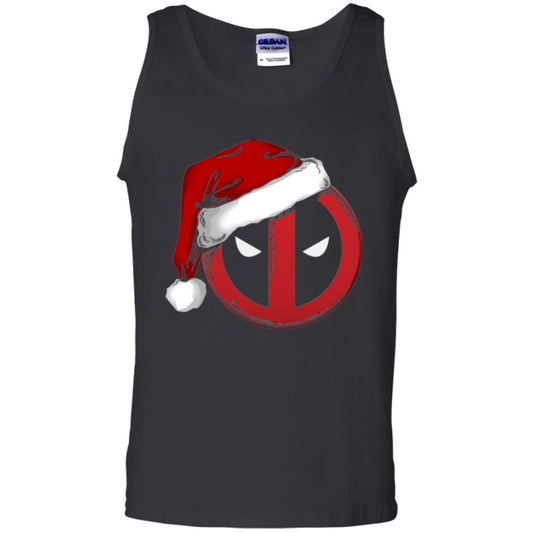 Christmas T-shirt Marvel Deadpool Icon Santa Hat Christmas Graphic Black