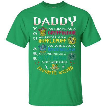 Daddy Our Favorite Wizard Harry Potter Fan T-shirt Irish Green