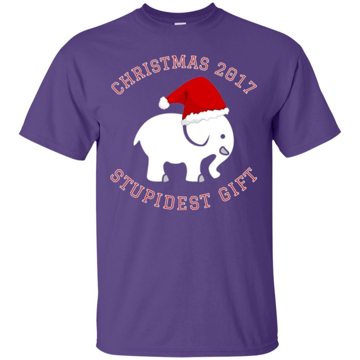 Elephant T-shirt Christmas 2017 T-shirt Purple