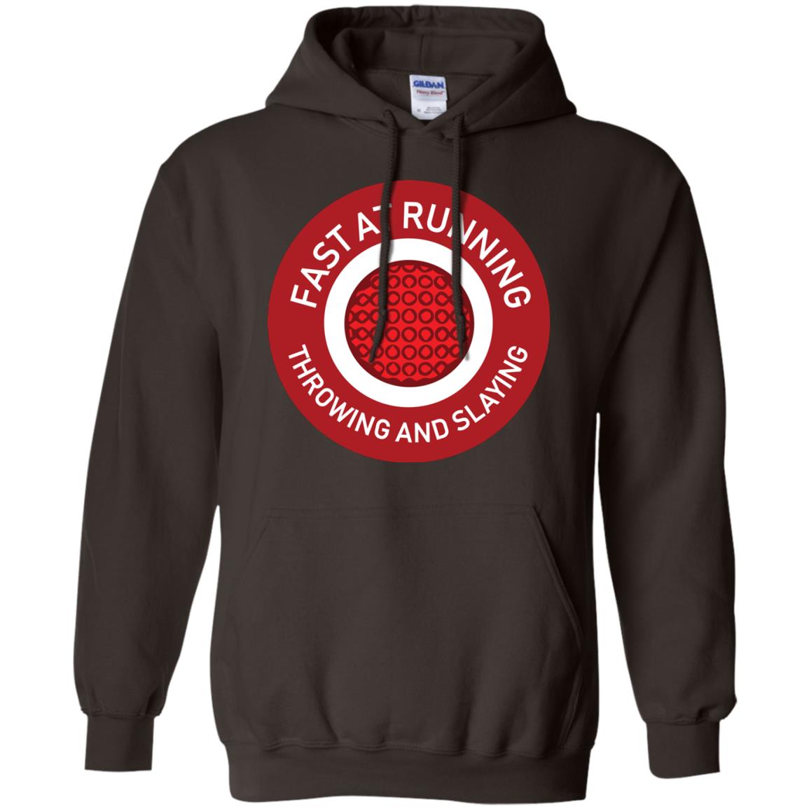 Fast At Running Throwing And Slaying Dodgeball Shirts Dark Chocolate