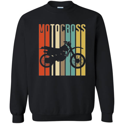 Dirt Bike Silhouette T-shirt Cool Vintage Motocross Black