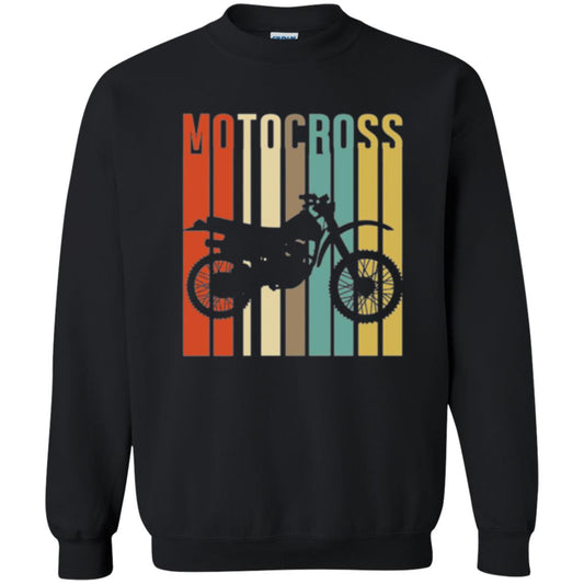 Dirt Bike Silhouette T-shirt Cool Vintage Motocross Black