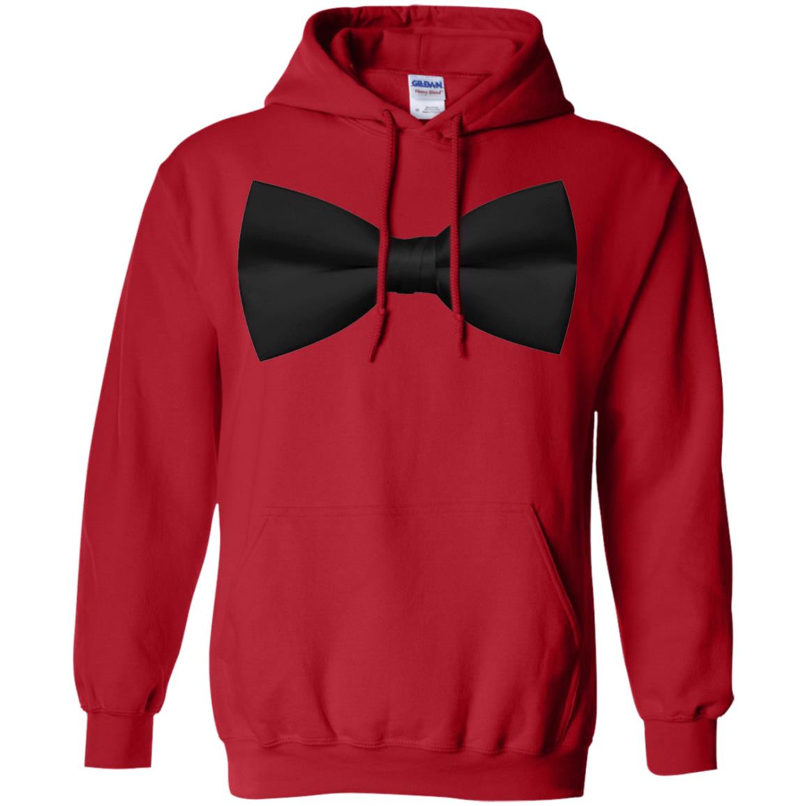 Big Black Bow Tie Tee Shirt Red