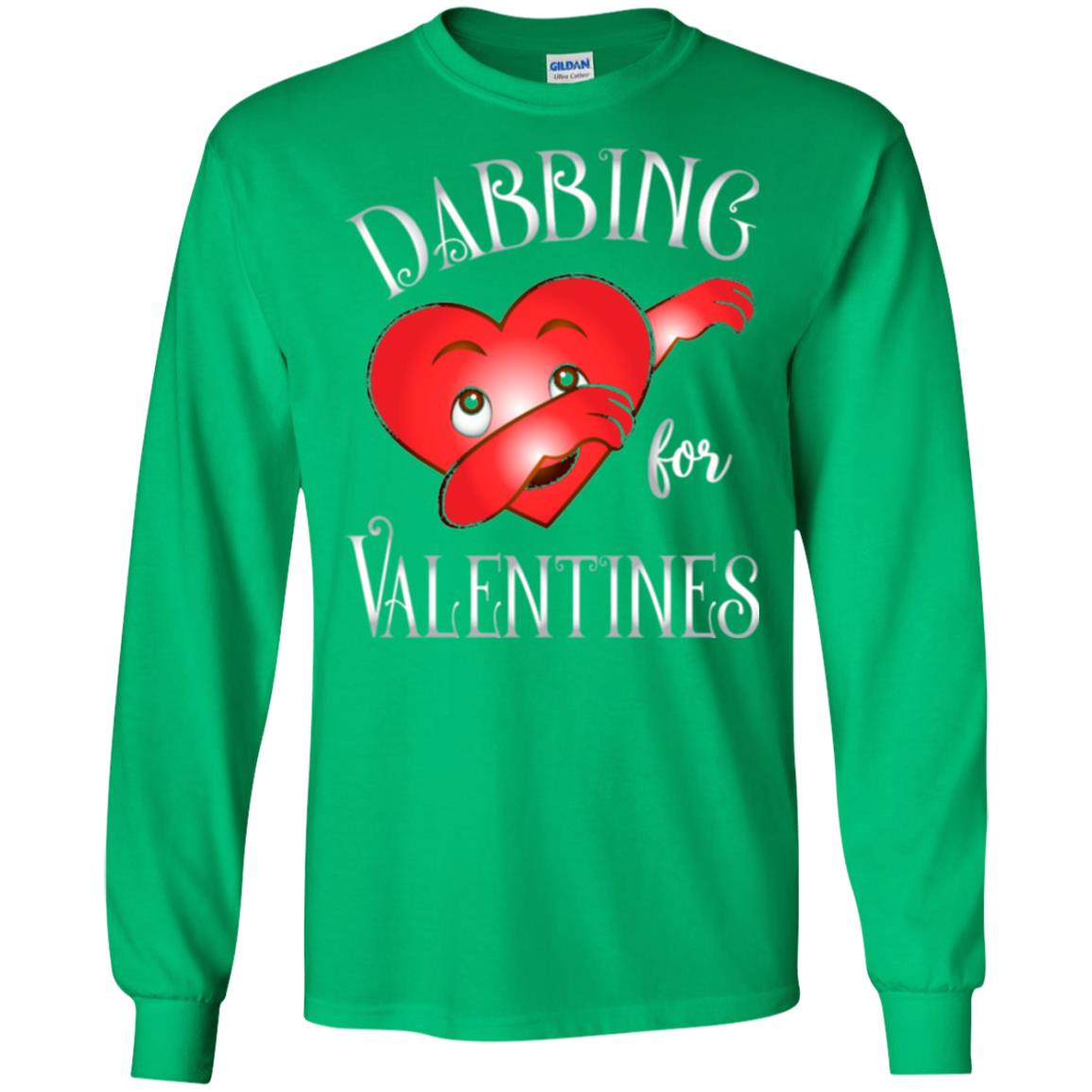 Valentines Day T-shirt Dabbing Heart T-shirt Irish Green