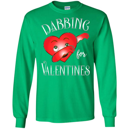 Valentines Day T-shirt Dabbing Heart T-shirt Irish Green