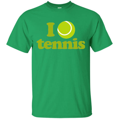 I Love Tennis T-shirt Irish Green