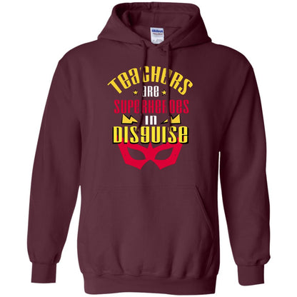 Teachers Are Superheroes In Disguise Movie Fan T-shirt Maroon