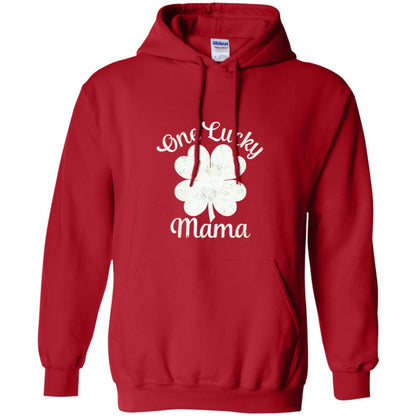 One Lucky Shamrock Mama St. Patrick's Day T-shirt Red