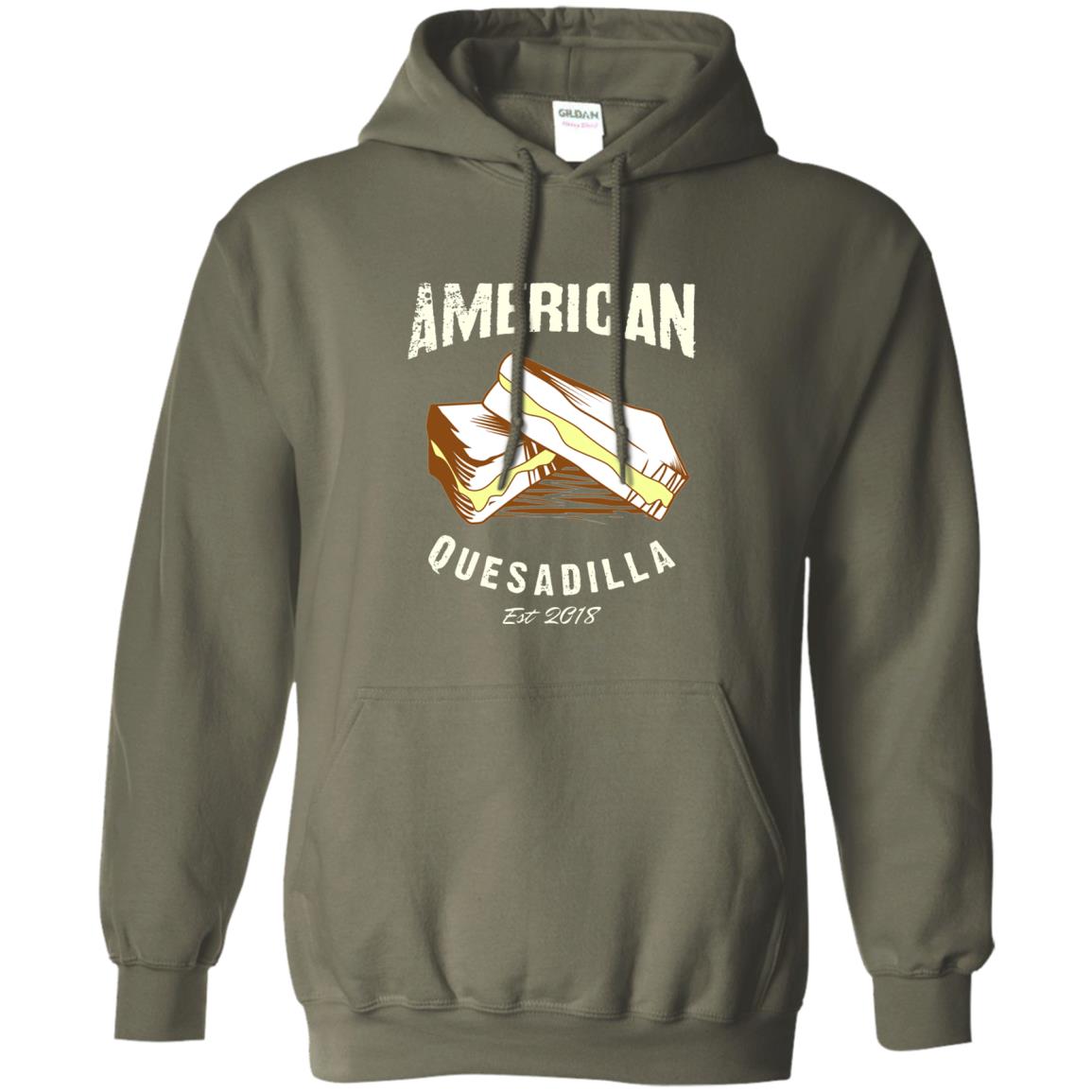 American Quesadilla Est 2018 Grilled Cheese T-shirt Military Green