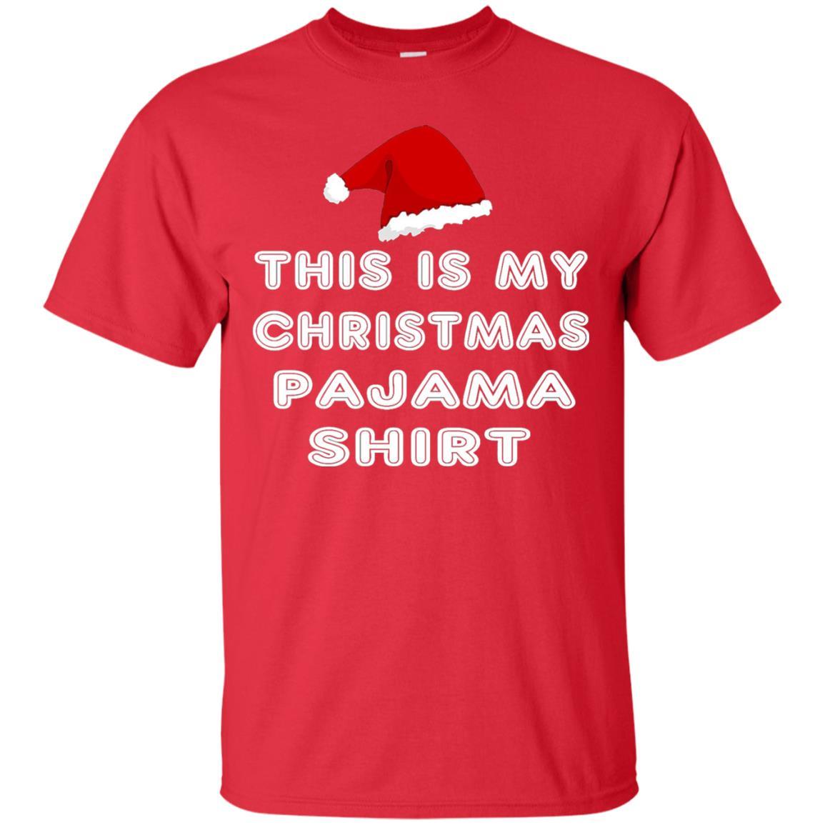 Christmas T-shirt This Is My Christmas Pajama Shirt Red