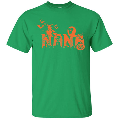 Halloween Pumpkin Nana Grandma Grandmom Shirt Irish Green