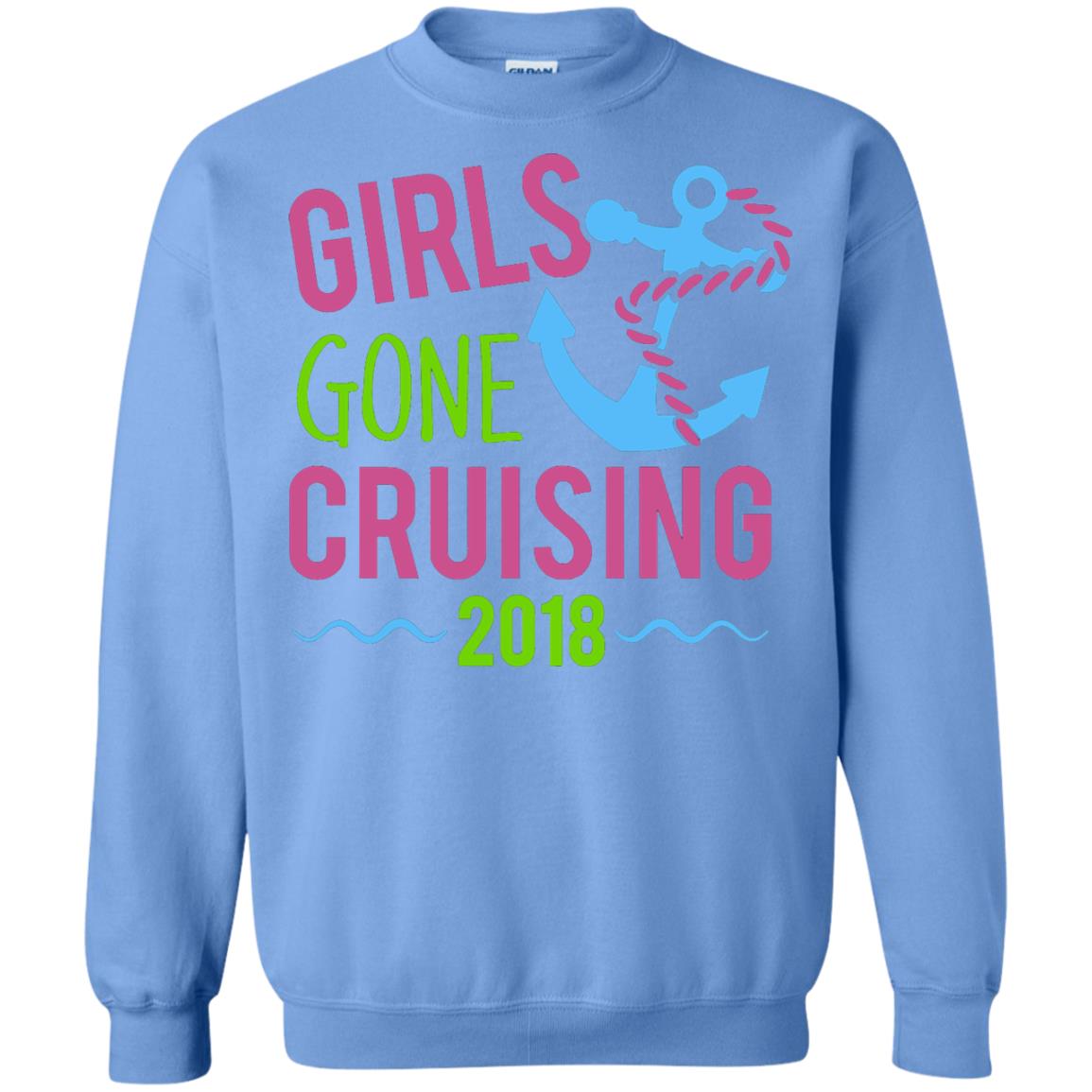 Girls Gone Cruising Girls Trip Cruise T-shirt Carolina Blue