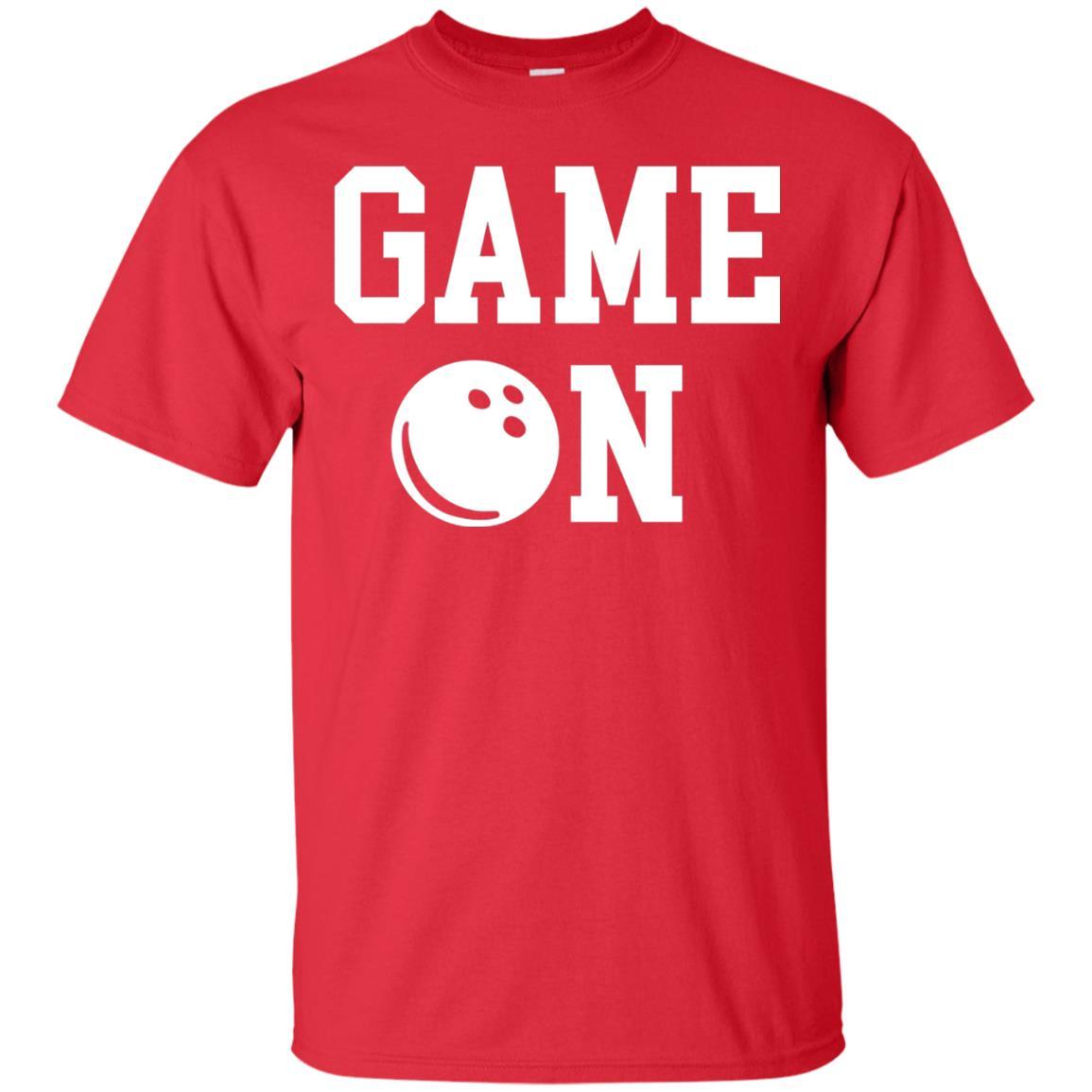 Bowler T-shirt Game On Bowling T-shirt Red