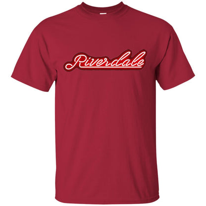 Riverdale New York Glowing Neon Sign T-shirt Cardinal