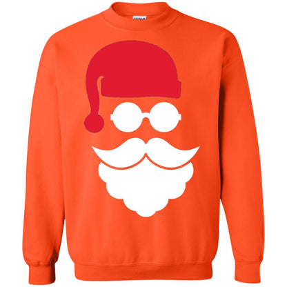 Christmas Shirt Santa Claus Face Orange