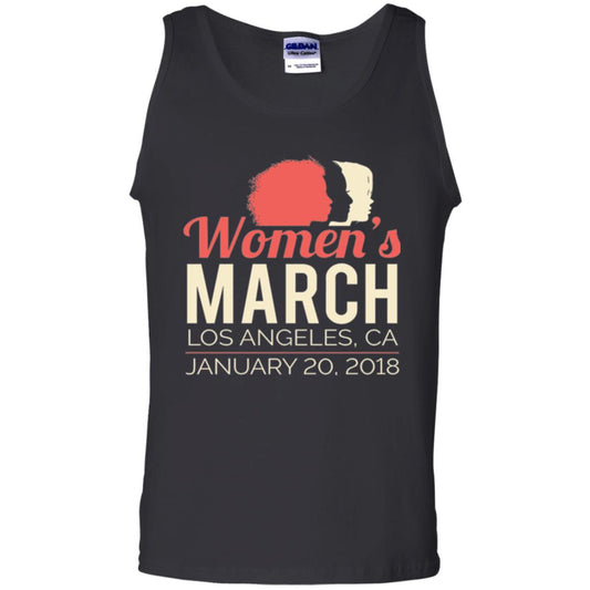 Women's March Los Angeles January 20 2018 Women's Right T-shirt Black