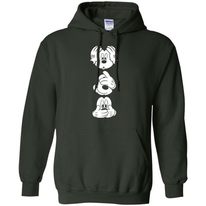 Cartoon T-shirt Disney Mickey Mouses Graphic Forest Green