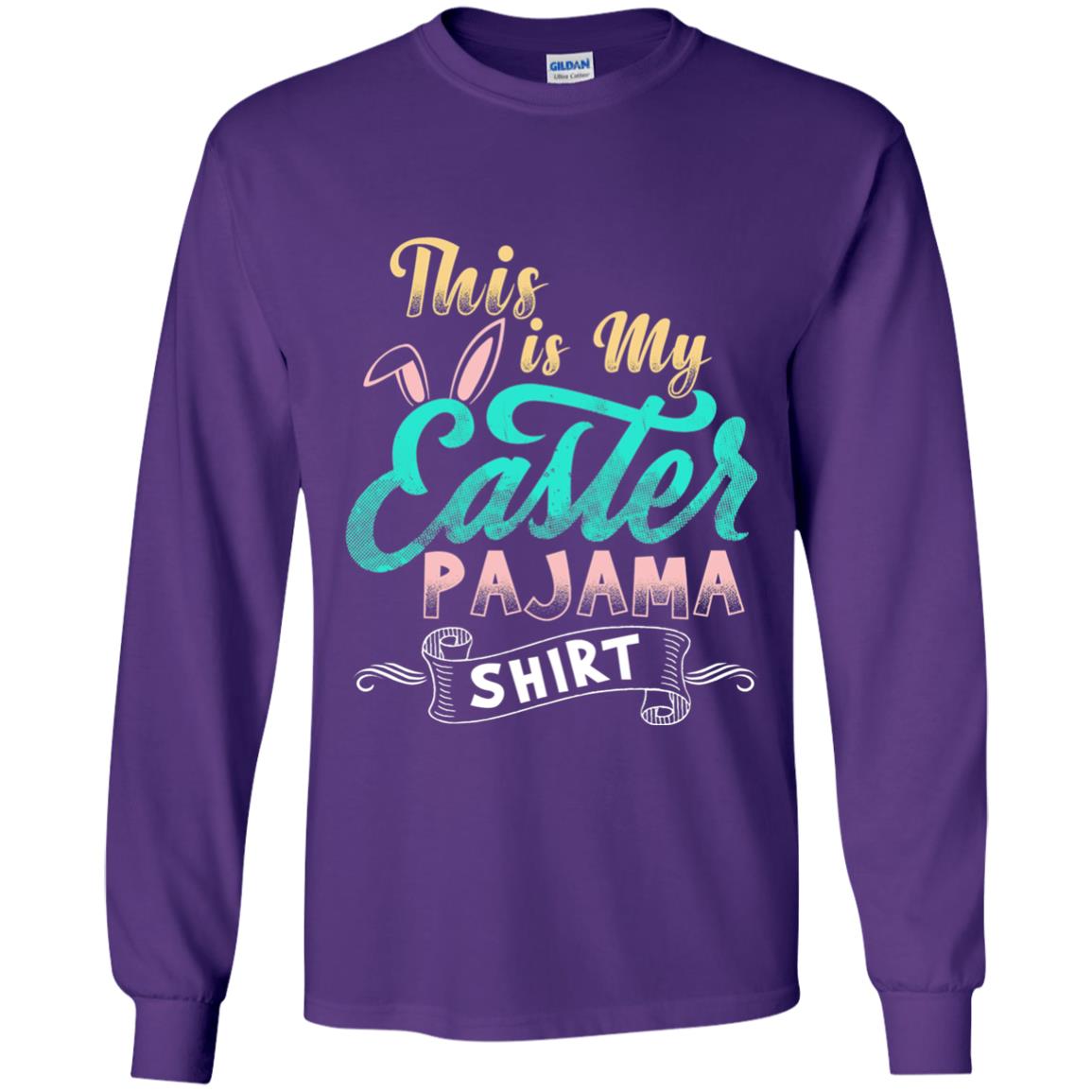 Easter T-shirt This Is Easter Pajama Shirt Purple