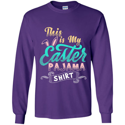Easter T-shirt This Is Easter Pajama Shirt Purple