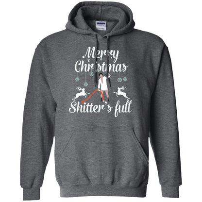 Christmas T-shirt Reindeer Merry Christmas Shitter's Full Dark Heather