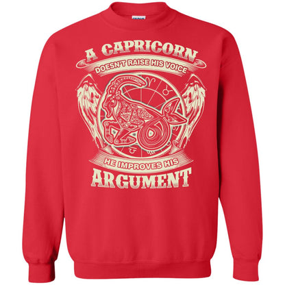 Capricorn Dosent Raise His Voice He Improve His Argument Red