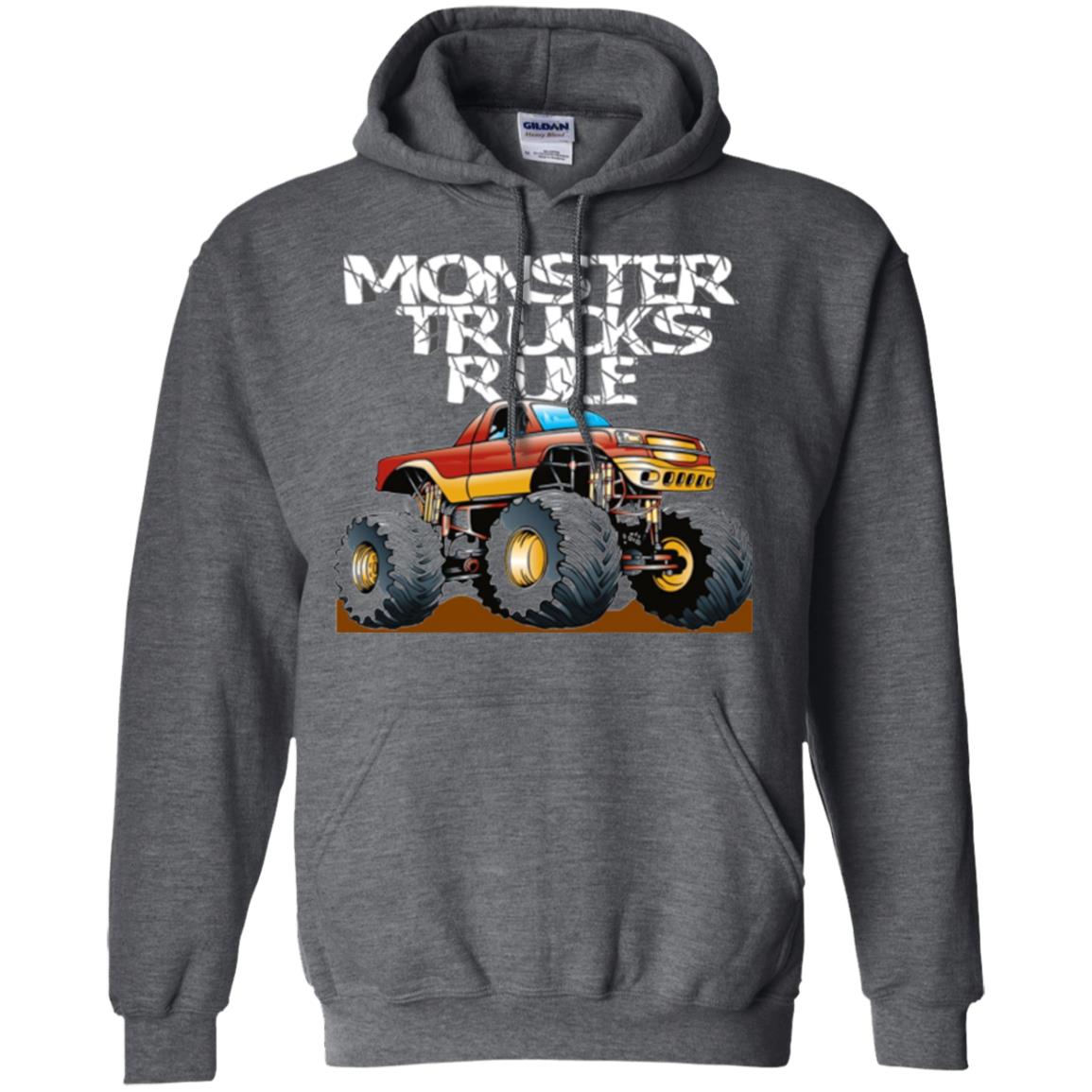 Monster Trucks Rule T-shirt Dark Heather