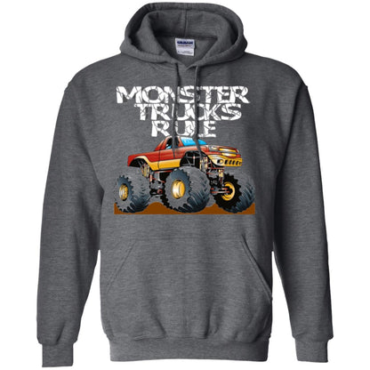 Monster Trucks Rule T-shirt Dark Heather