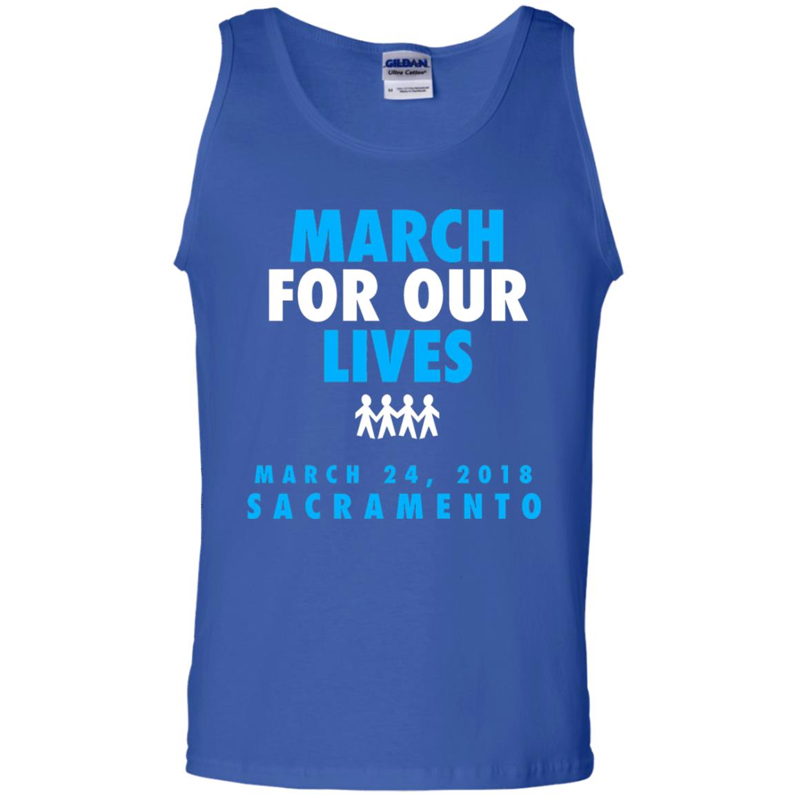 March For Our Lives March 24 2018 Sacramento Anti Gun T-shirt Royal