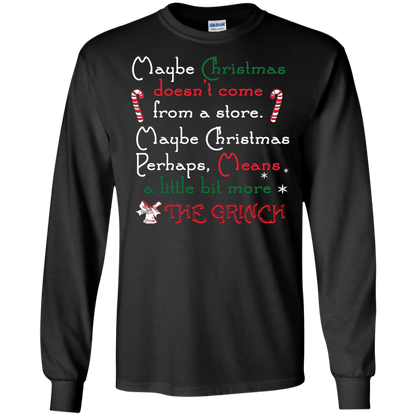 Christmas T-shirt Maybe Christmas Doesn't Come From A Store Black