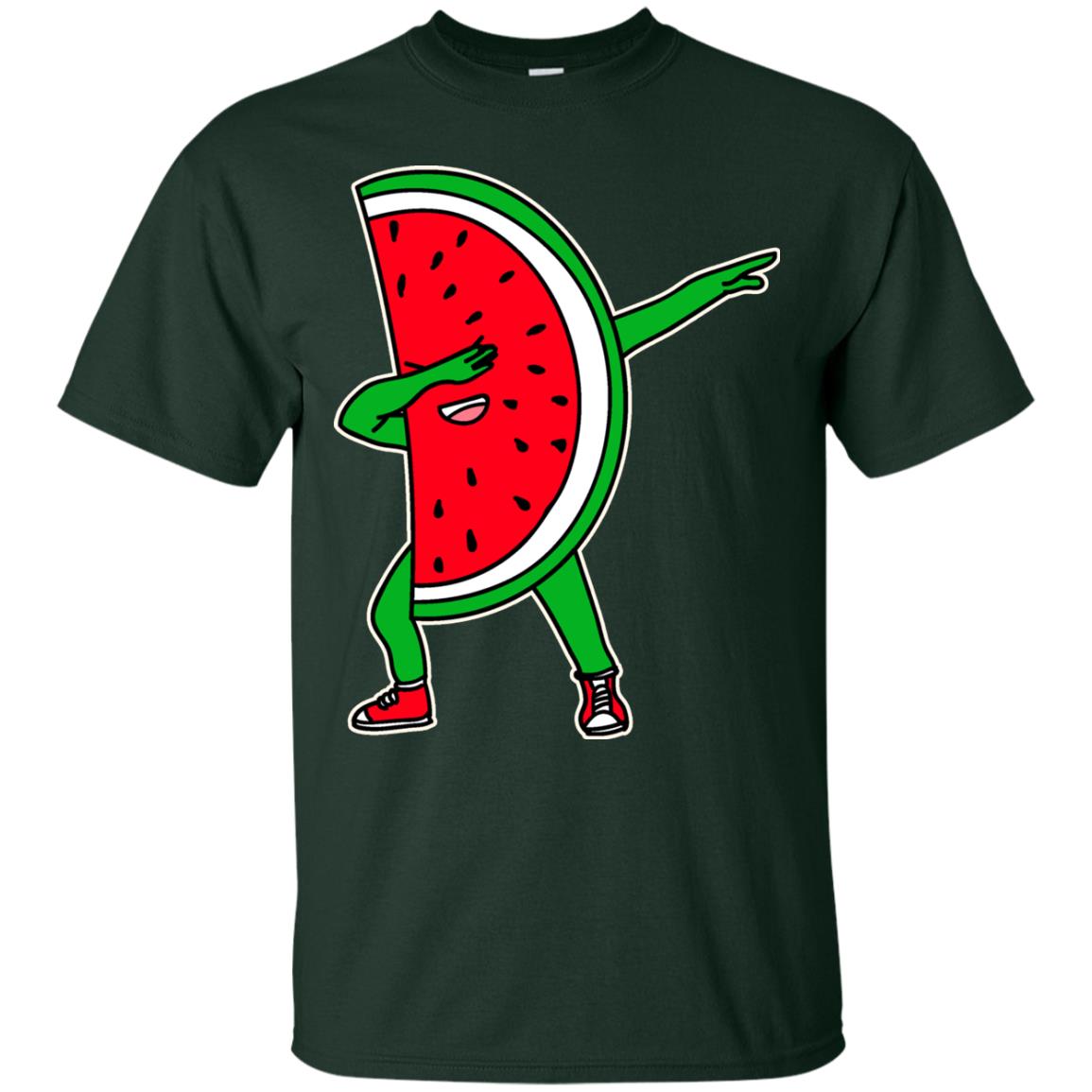Dabbing Watermelon Shirt Forest